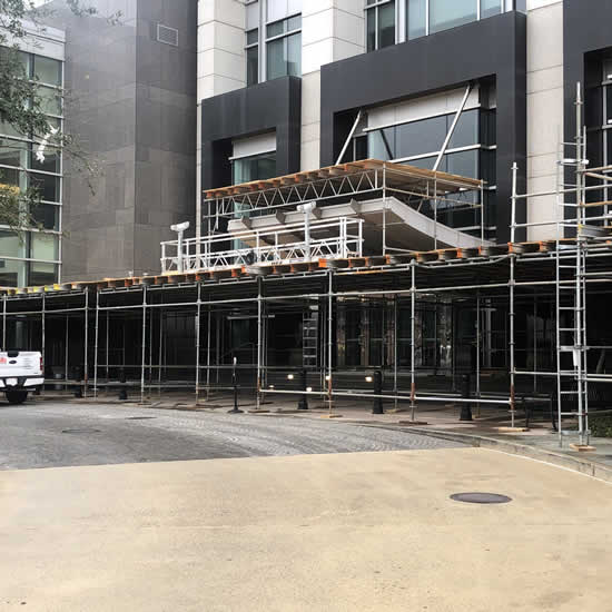 Sidewalk Canopy / Pedestrian System Rental and Installation Services in Gulf Coast